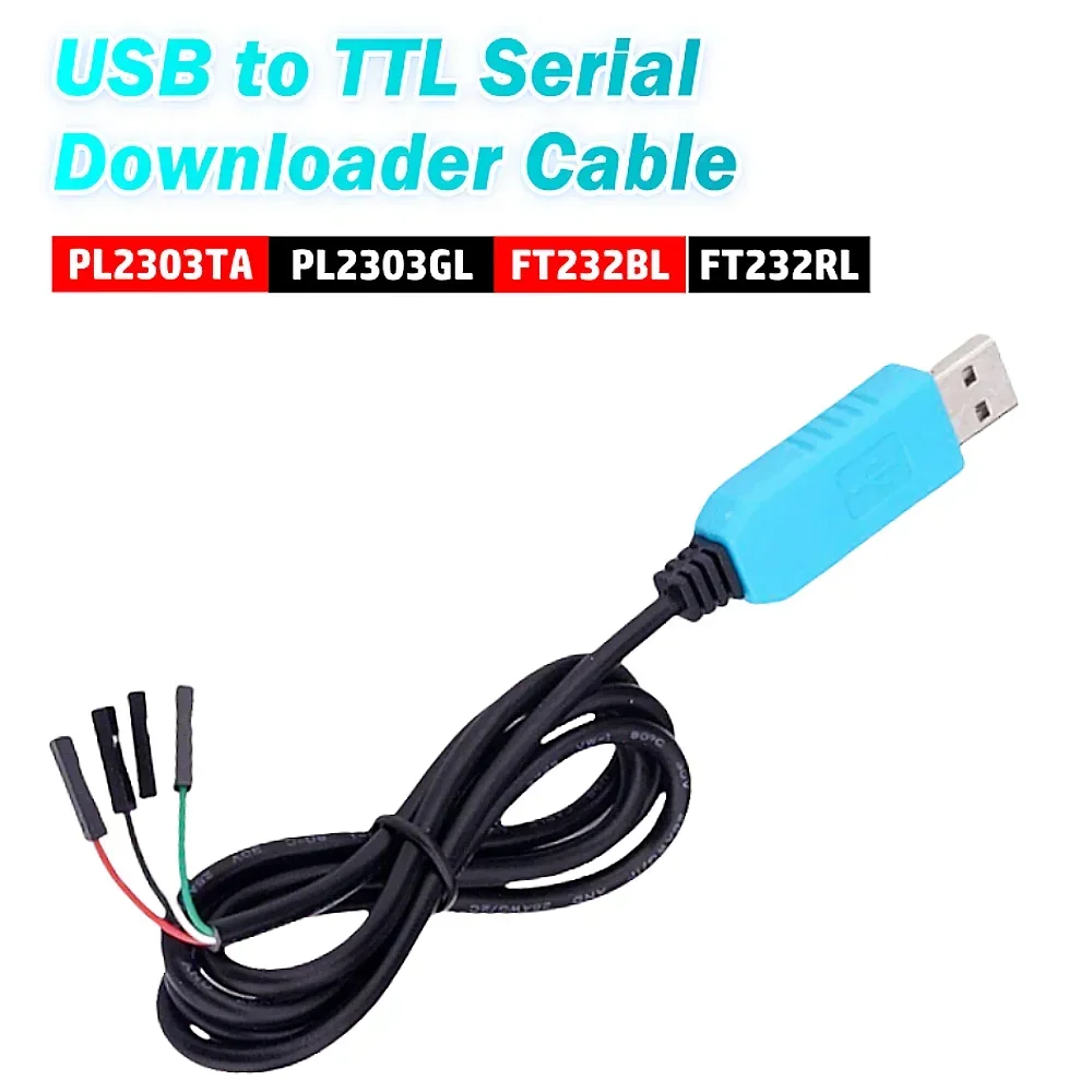 PL2303TA Download Cable FT232BL/FT232RL USB to TTL RS232 Module Upgrade Module USB to Serial Type-C Upgrade/Flashing Cable