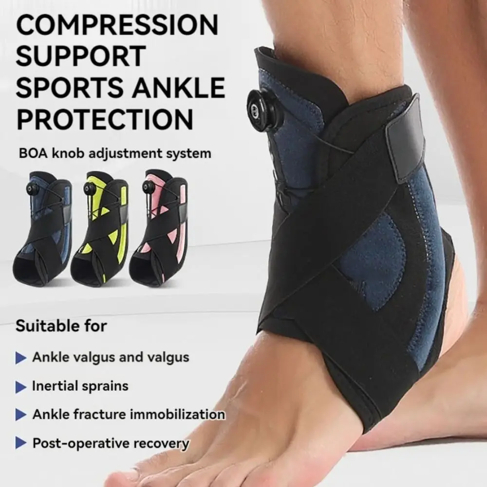 

Adjustable Knob Ankle Support Brace Anti-Break Pressurized Support Sport Ankle Protectors Elastic Fit Breathable