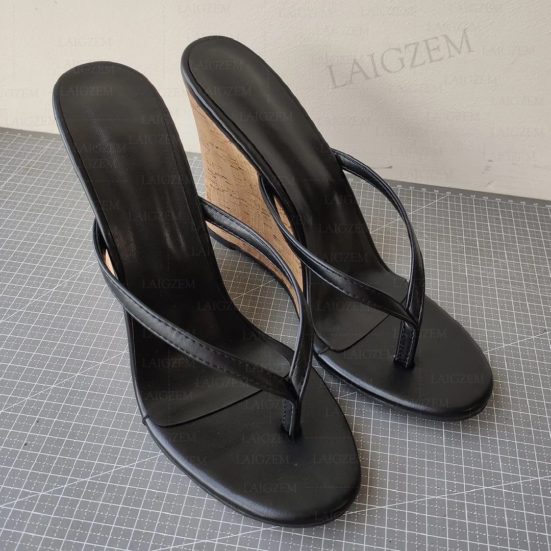LAIGZEM Damskie Sandały Koturn – Cork Wedge Sandal recenzja i cena