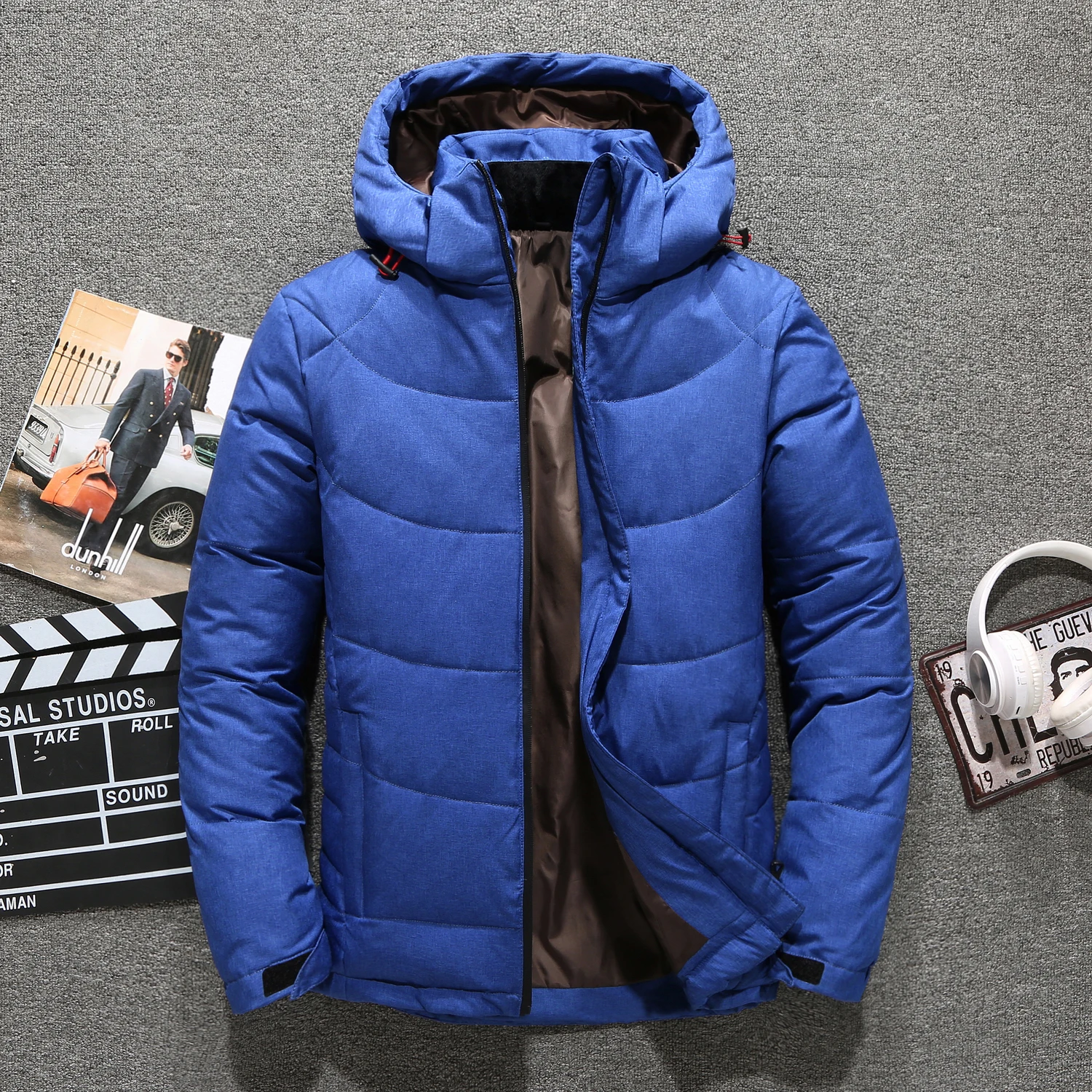 

New Men's Outdoor Casual down Jaet Thiened Outdoor Men's Color Trendy Brand High-End Feelings Men's Outerwear