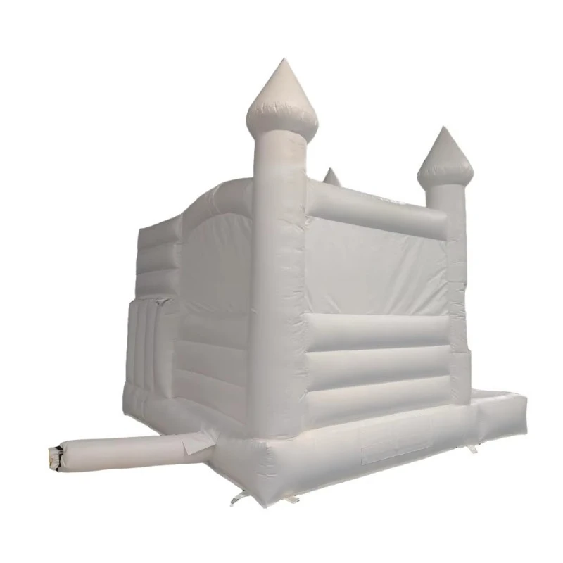 Commercial Grade Inflatable Trampoline Combination Adult White Inflatable Castle Wedding Trampoline House with Slide