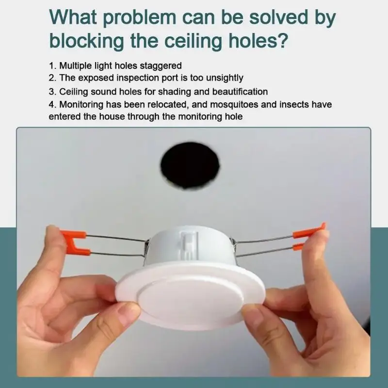 

1 шт. Декоративная заглушка для отверстия кондиционера/вентиляционного отверстия, 50-220 мм, для герметизации труб