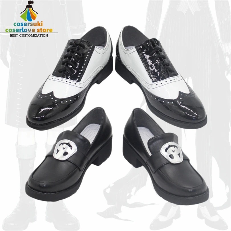 Customizable Twisted Wonderland Nightmare Suit Epel Skully Cosplay Shoes Boots for Halloween Comic Con