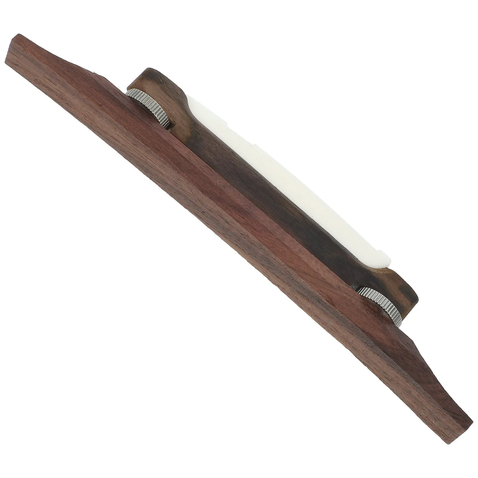 

Ebony Guitar Bridge Angled Custom Design Smooth Surface Flat Bottom Bone Saddle Jazz Guitar Mandolin Part Rosewood