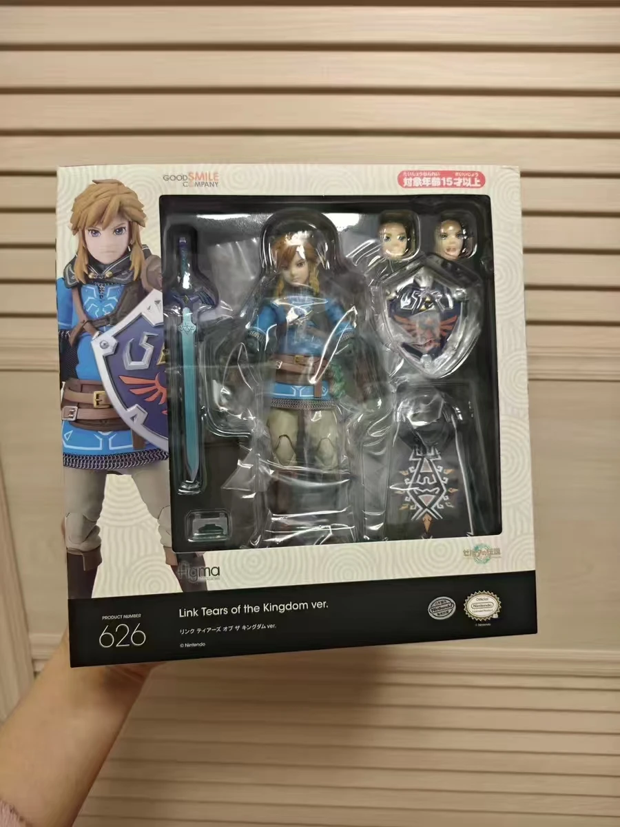 Figura Original de Good Smile Company, Figma 626-DX, Figma 637, Zelda No Densetsu Tears of The Kingdom, Link Tears of The Kingdom Ver. Figura