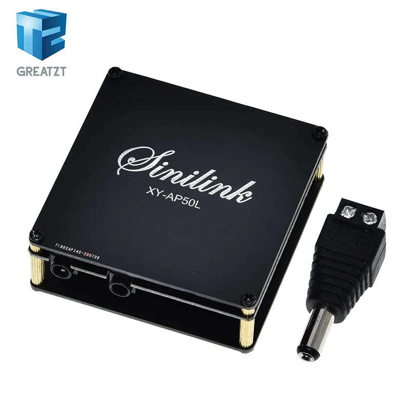 Sinilink 40W/50W Stereo Bluetooth 5.0 Power Amplifier Board WIFI Mobile Control APP 12V/24V High Power Digital Amplifier Module