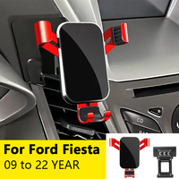 For Car Cell Phone Holder Air Vent Mount GPS Gravity Navigation Accessories for Ford Fiesta  2009 to 2022 YEAR