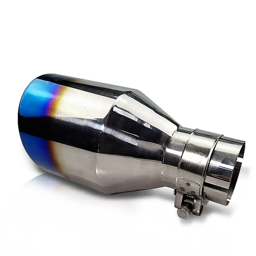 

2.5 Inch Inlet Exhaust Tip 2.5" Inlet 3.5 " Stainless Steel Exhaust Tail Tip Exhaust Tailpipe 9" Long