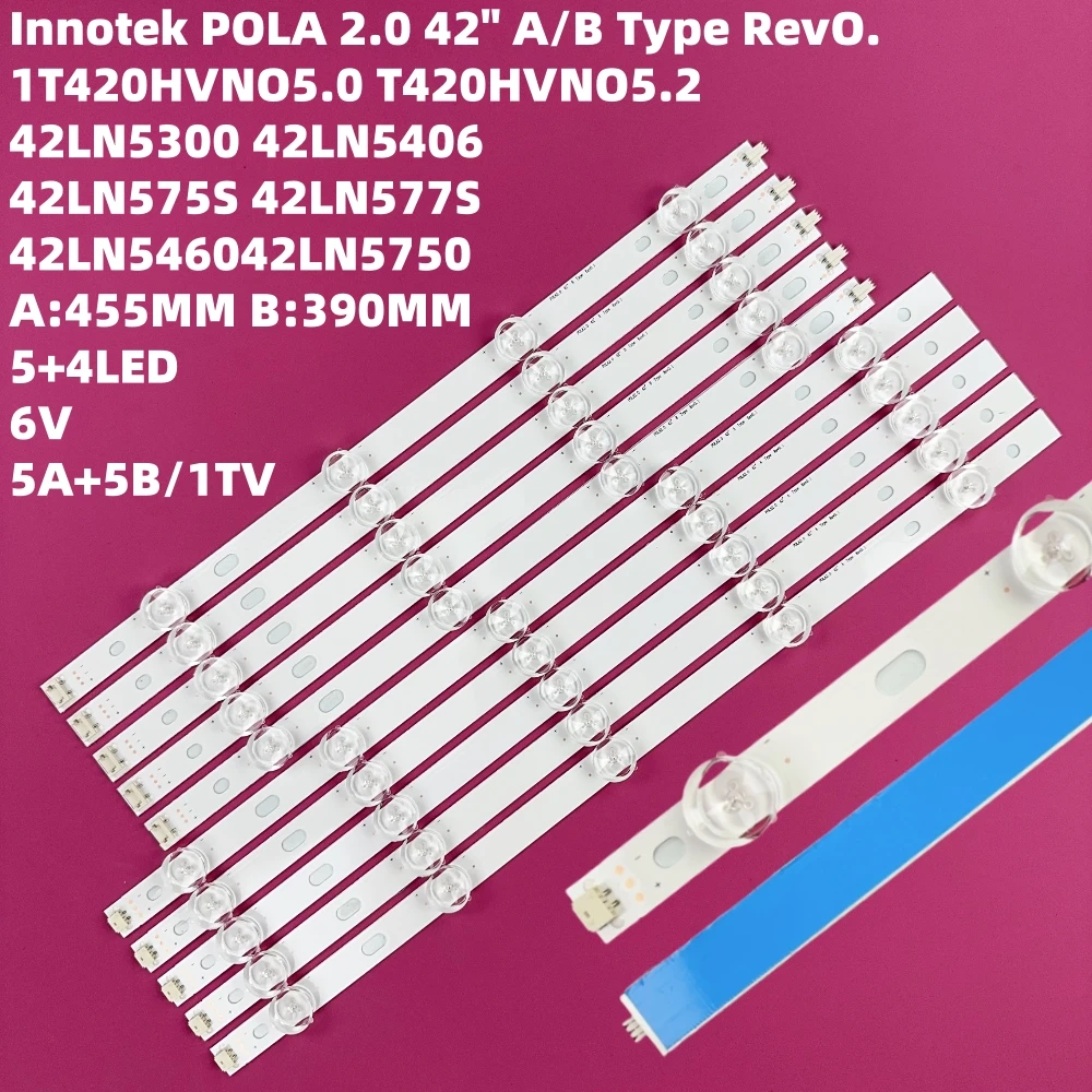 LED Backlight Strip For INNOTEK POLA2.0 Pola 2.0 42LN540V 42LN578V 42LN5300 42LN5400 42LN5406 42LN5700 42LN5750 42LA6130