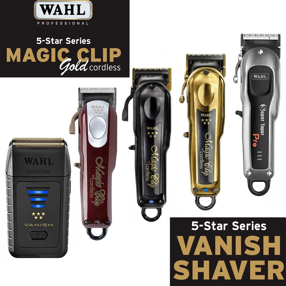 Wahl-cortadora de pelo inalámbrica para Barbero profesional, recortadora de pelo y afeitadora de papel de aluminio para barberos y estilistas, Magic Clip Legend Senior, 8148