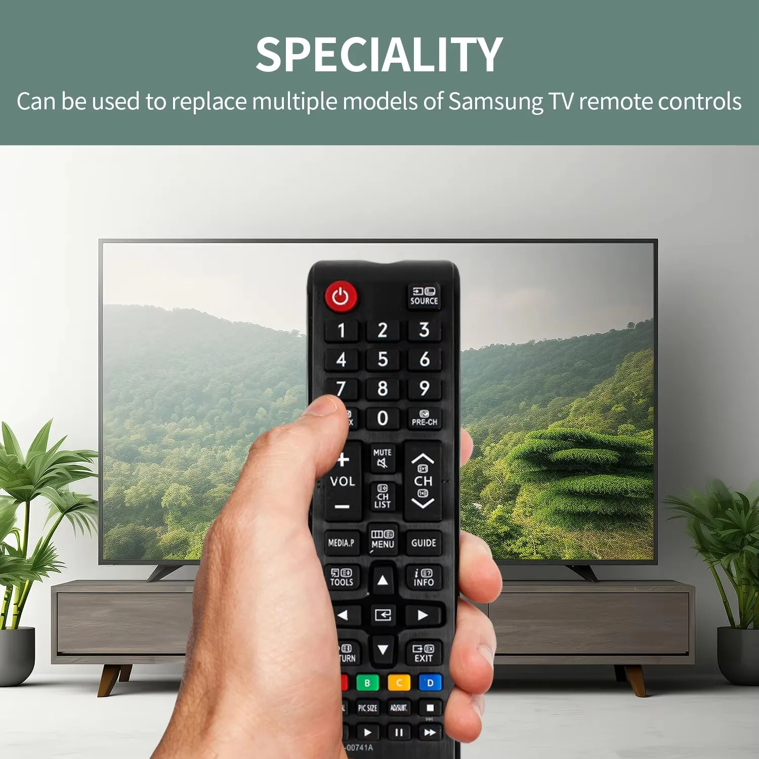 ZLRLMHY Remote Control for Samsung TV Smart TV Remote Control AA59-00741A AA59-00496A AA59 Remote Controller Universal