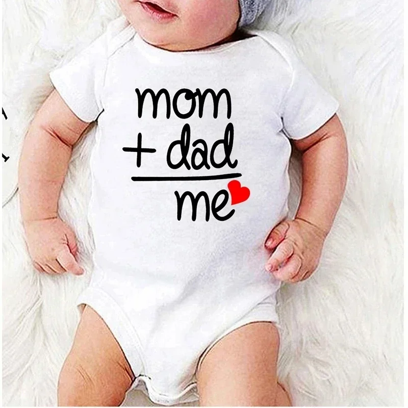 100% Cotton Newborn Clothes 3pcs/lot Letter Print Baby Bodysuits Spring Summer Short Sleeve Boy Girl Rompers Newborn Costume