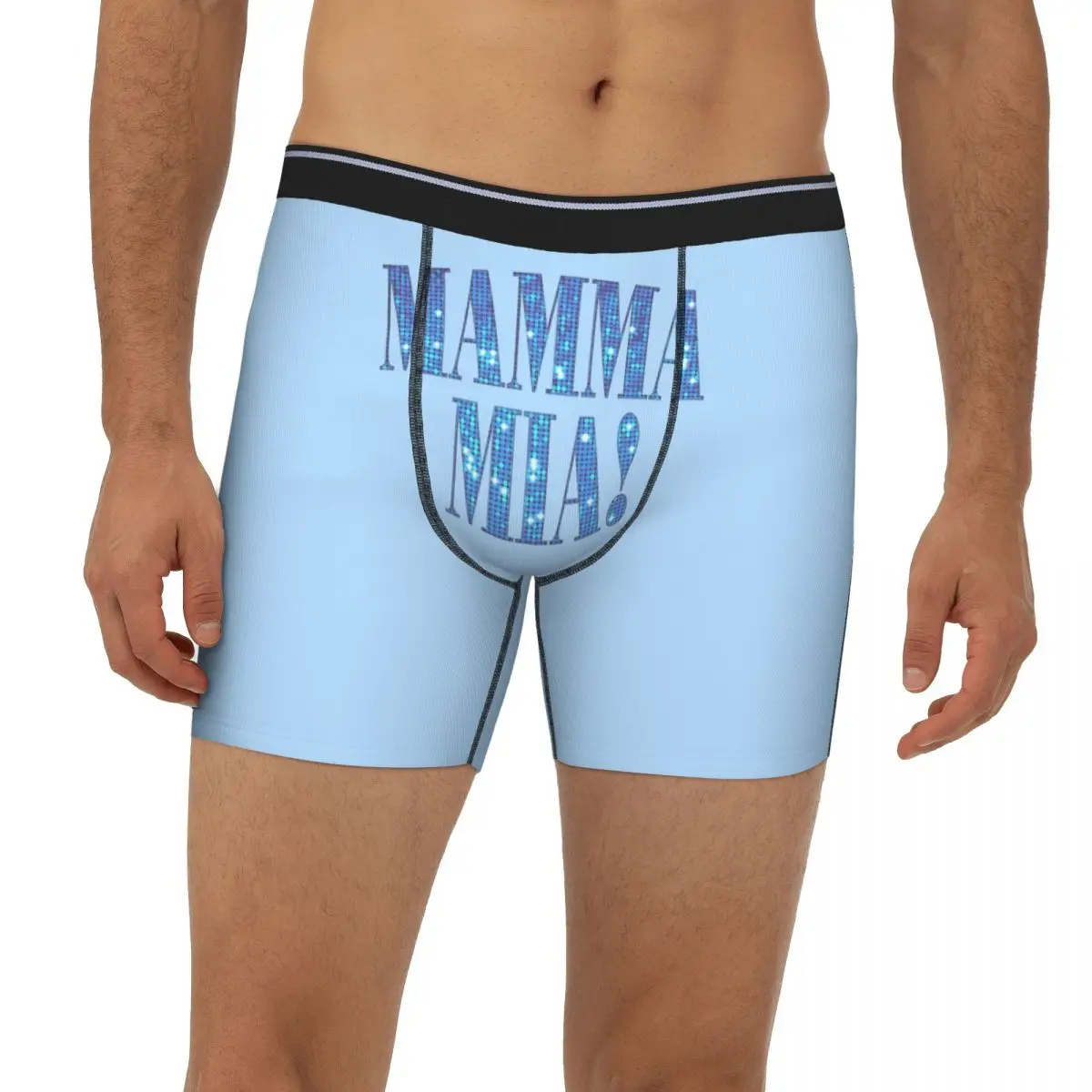 

Mamma Mia -disco Long Boxer Underpants Short Male Panties Ventilate Underwear for Homme Man Boyfriend Gifts