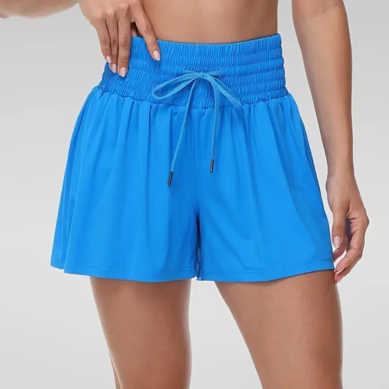 

Новые женские спортивные брюки 2-в-1 с высокой талией, высокоэластичные, модные, весенние, сезонные, 2025 года