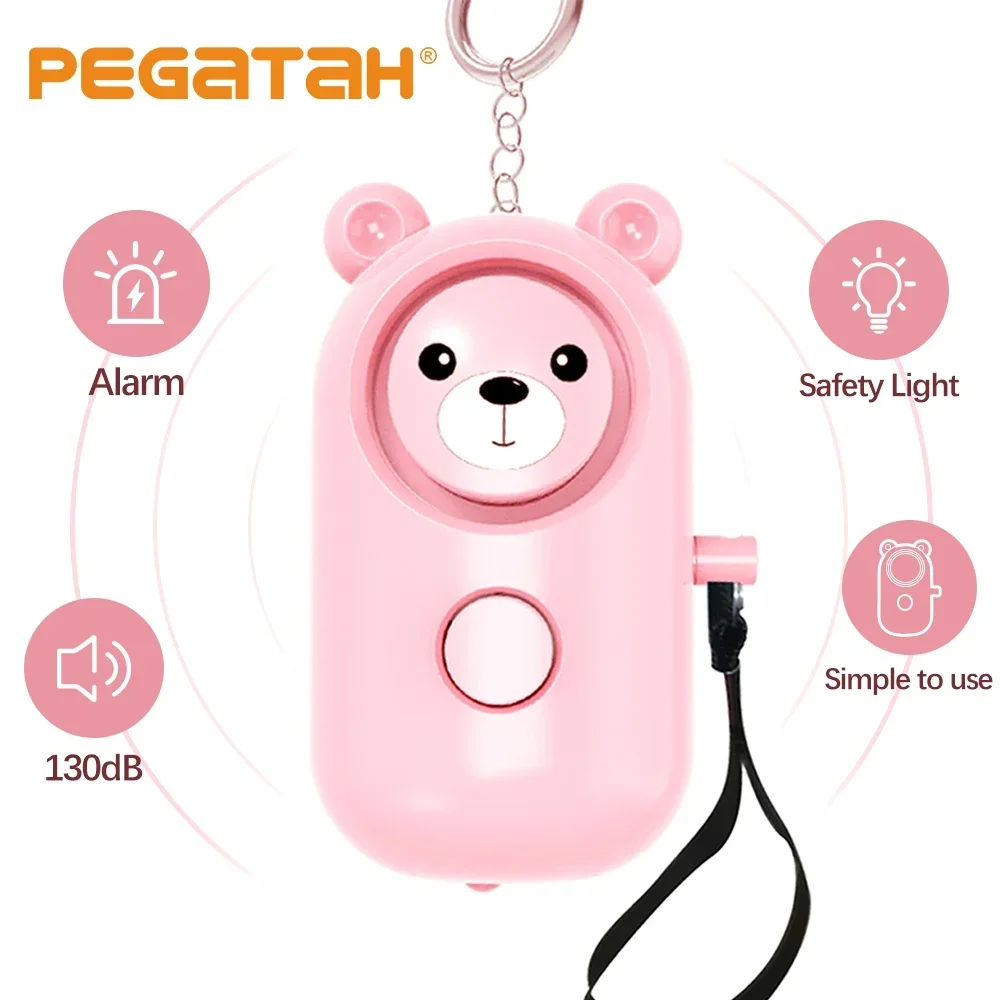 Self Defense Alarm 130dB Anti-wolf Girl Child Women Security Protect Alert Personal Safety Scream Loud Emergency Alarm Keychain