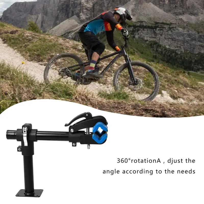 Bicycle Bike Wall Mount Rack Wall Hanger Hooks Holder Cycling Bench Mount Repair Rack Workstands Adjustable Bike Repair Stand