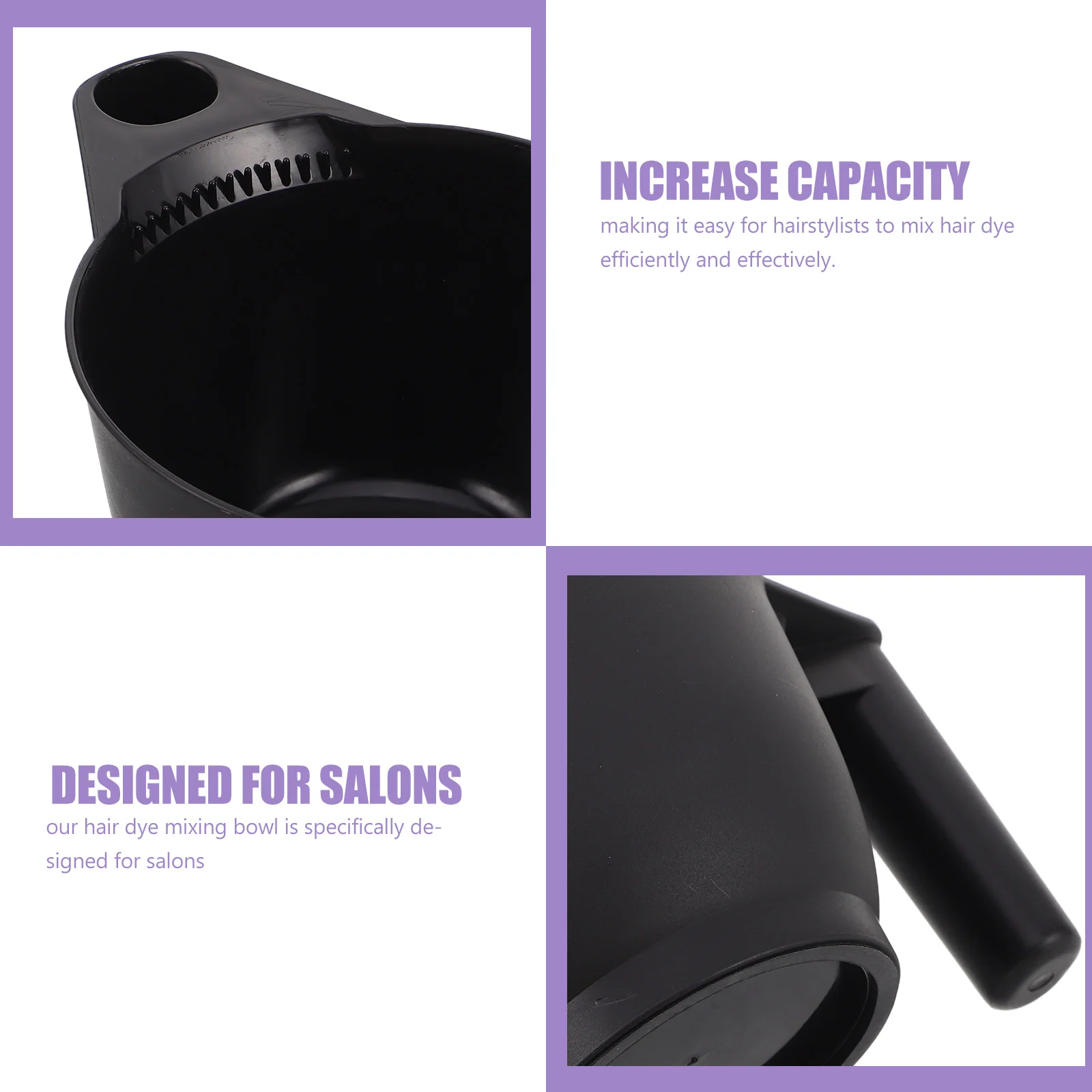 4 Pcs Blender Hair Dye Mixing Bowl Dying Tools Color Black Bowls Coloring Mixer - Image 4