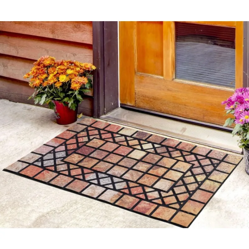 ممسحة ترحيب، مناسبة لمدخل المنزل، سجادات المدخل الخارجية، متوفرة بمجموعة متنوعة من الألوان. #1