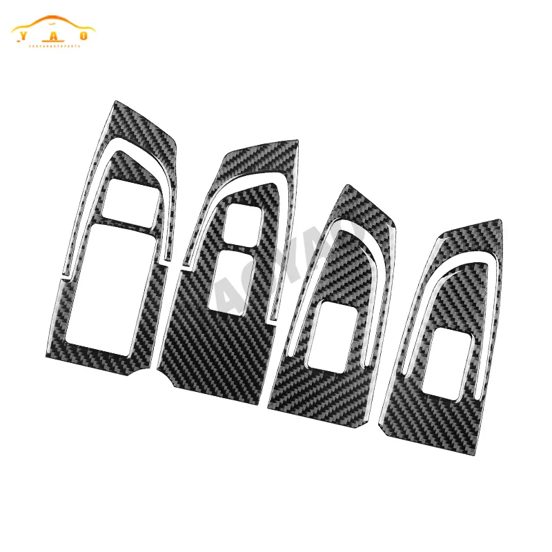 

Carbon Fiber Car Sticker For Acura TSX 2009 2010 2011 2012 2013 2014 Window Lifter Panel Cover Trim Accessories