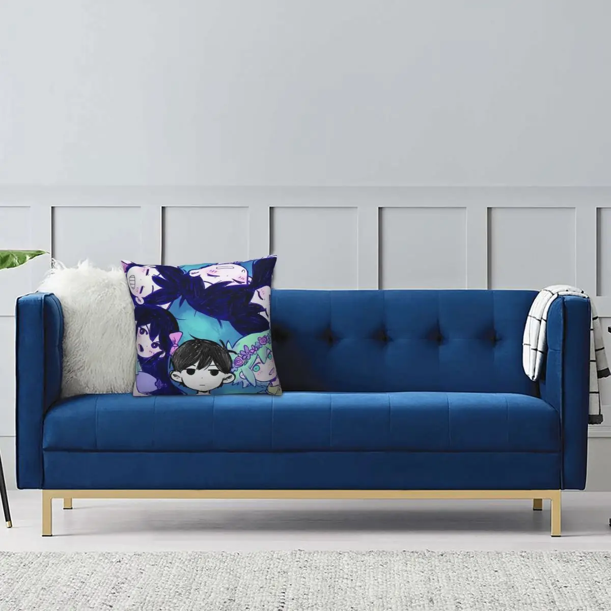 Game Omori Square Pillowcase Pillow Cover Cushion Zip Decorative Comfort Throw Pillow for Home Living Room