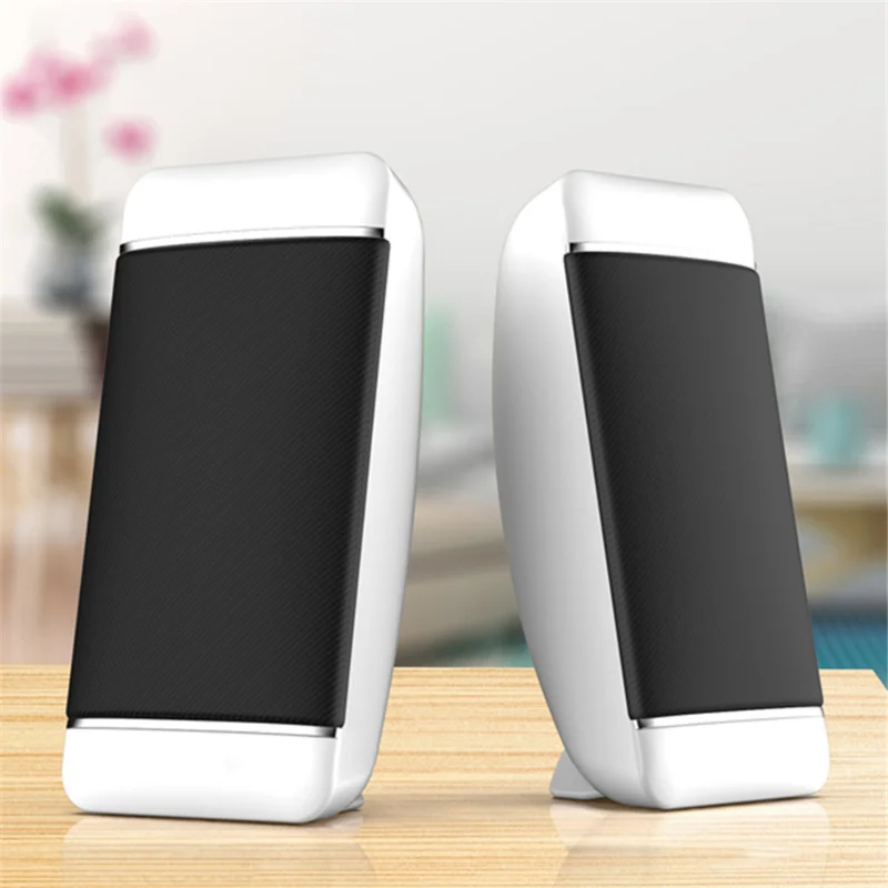 

2-х шт. Проводные компьютерные колонки USB + AUX Мини-ПК Сабвуфер для ноутбука Настольный ТВ Саундбар Телефон Аудио Мультимедийный громкоговоритель