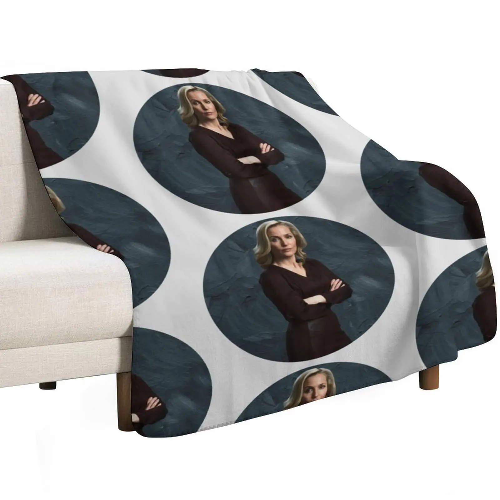 Stella Gibson The Fall Gillian Anderson Oil Paint Design Throw Blanket decorative Nap For Sofa Thin Bed linens Blankets