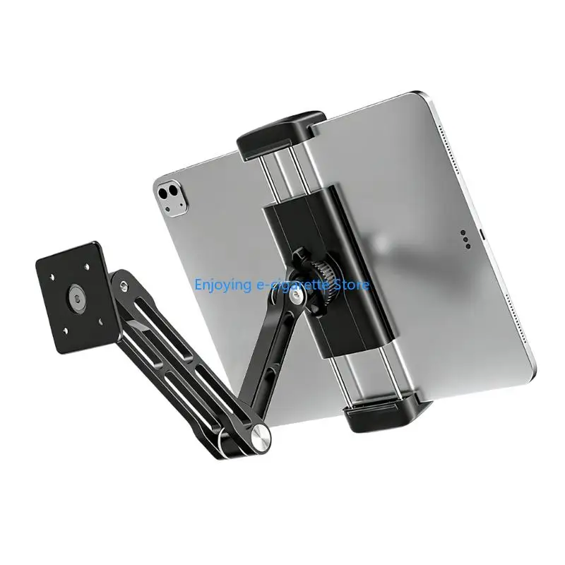 Verstellbarer Tablet-Halter zur Wandmontage für 4- bis 12,9-Zoll-Geräte mit drehbarer Basis und Aluminiumkonstruktion Y4QF – Detail 7