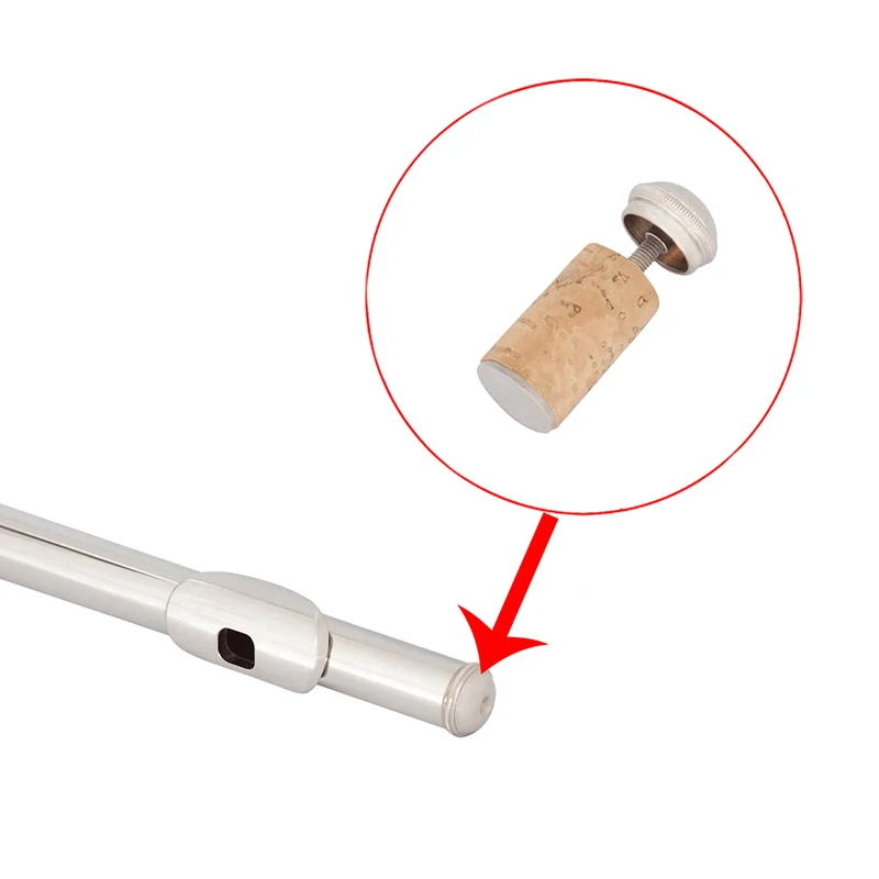 Replacement Musical Instrument Accessories Flute Wood Plug Repair Flute Head Screw Cork Plug Brass Plugs High Airtightness Flute