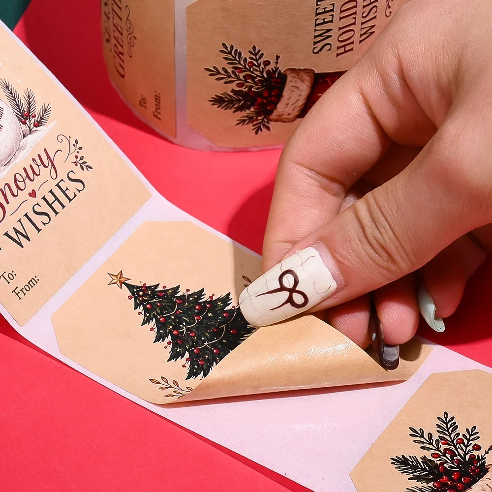 Large Christmas Gift Label Stickers — product detail 4