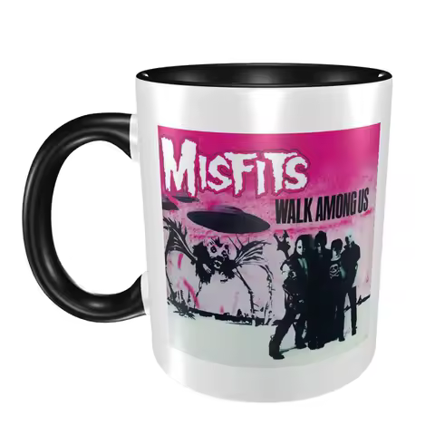 Heavy Metal Misfits Skull Mug Funny Ceramic Coffee Cups Tea Mugs Milk Cup Drinkware Gift for Friends