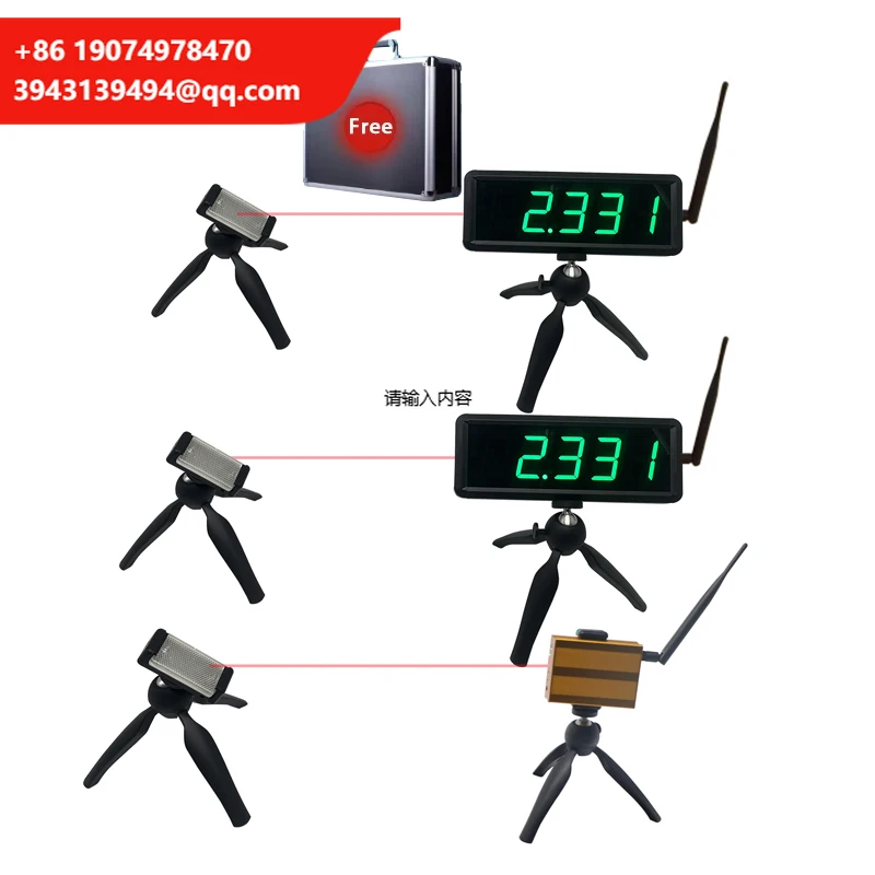 Electronic LED Display Running Speed Training Track And Field Laser Timer Athletes Timing System Wireless Race Clock For Sprints