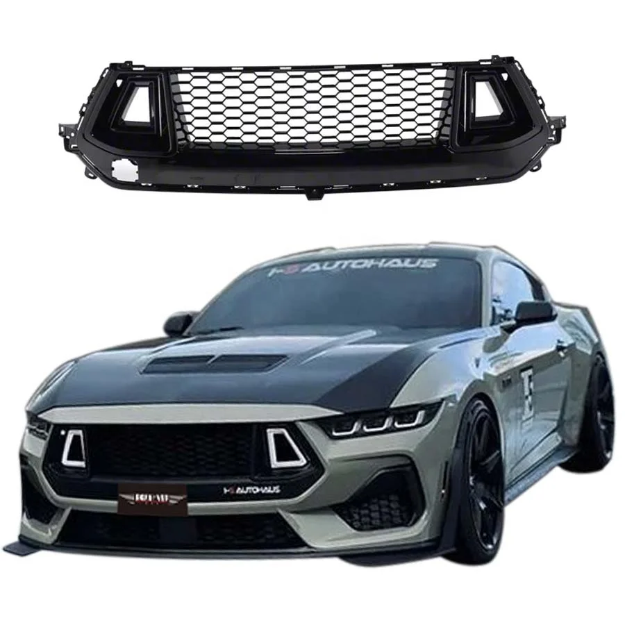 

NEW LED Lights Grille for Ford Mustang Dark Horse S650 New ABS Material Exterior Accessories Body Kit
