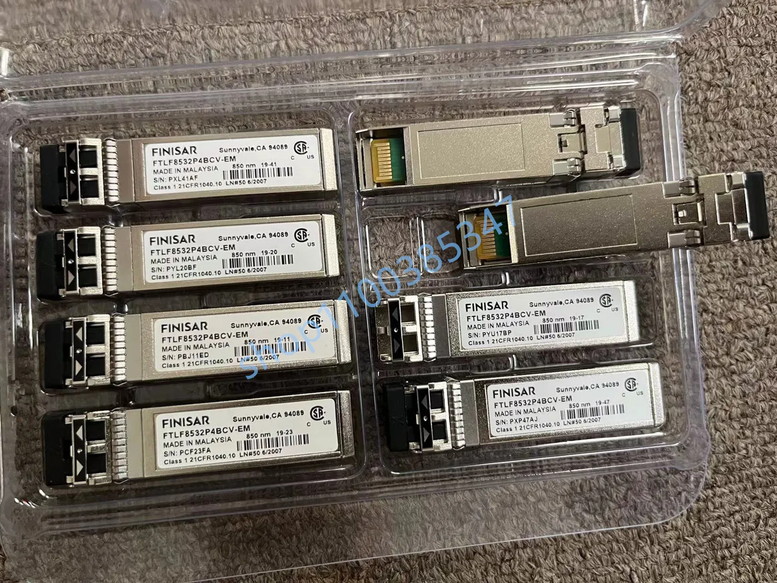 

FTLF8532P4BCV-EM Finisar 32g sfp волоконно-оптический модуль 850 нм 32 Гб многорежимный двухволоконный модуль приемопередатчика