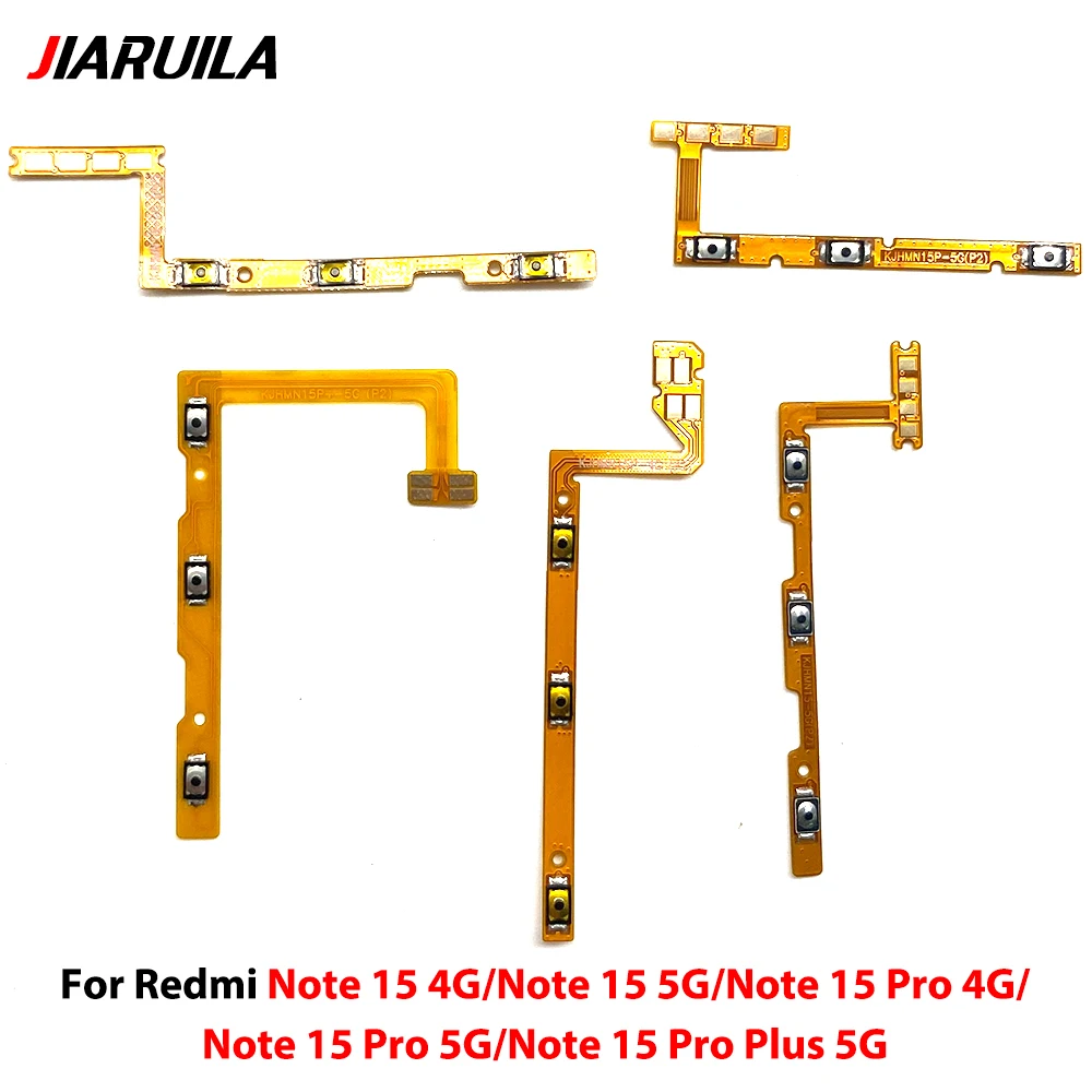NEW Power Button Switch & Volume Up / Down On / Off Button Flex Cable For Xiaomi Redmi Note 15 4G Pro Plus 5G