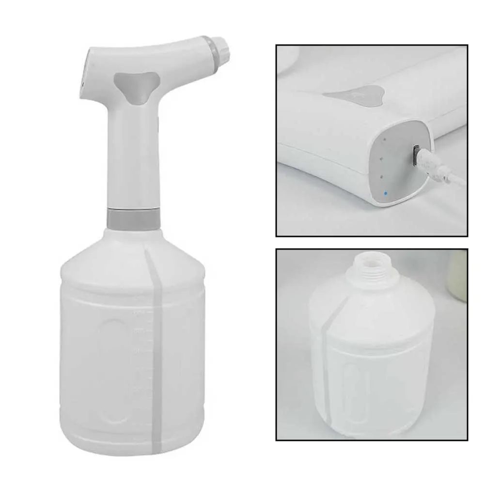 Adjustable-Flow Rechargeable Watering Can Compatible with Indoor Houseplants Herb Gardens and Outdoor Container Plantings