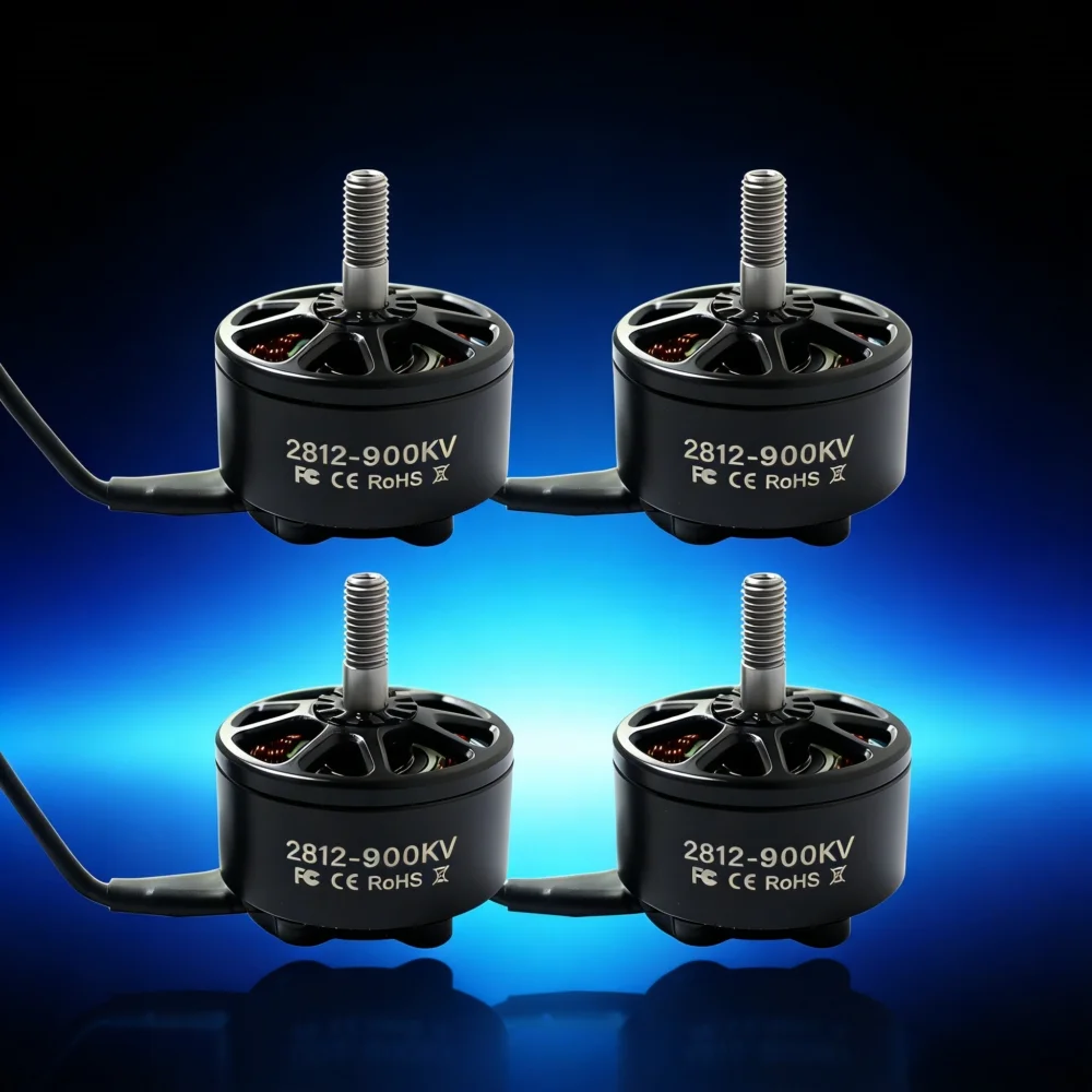 

1/4 шт. Бесколлекторный двигатель Dogmang 2812 900kv 3-6S LiPo для радиоуправляемых мультикоптеров, самолетов, FPV дронов 7/8/9 дюймов, запчасти для DIY-сборки, высокая мощность