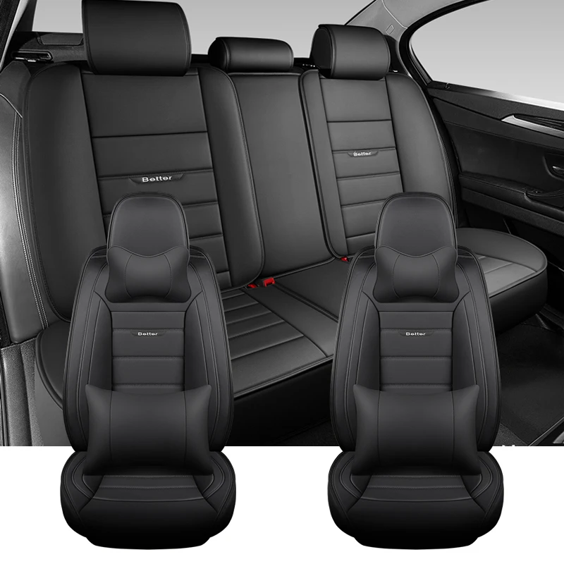 Full Set Universal Luxury Car Seat Covers For Mercedes W211 W203 EQB EQC EQE W205 ML W164 W204 Cushion Auto Interior Accessories