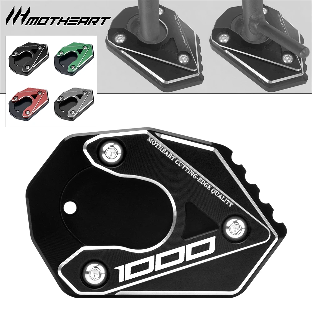 Motorcycle Kickstand Pad For Z1000 2010-2016 Z1000SX 2015-2020 Z1000R 2017-2020 z1000 z1000sx Accessories (Black)