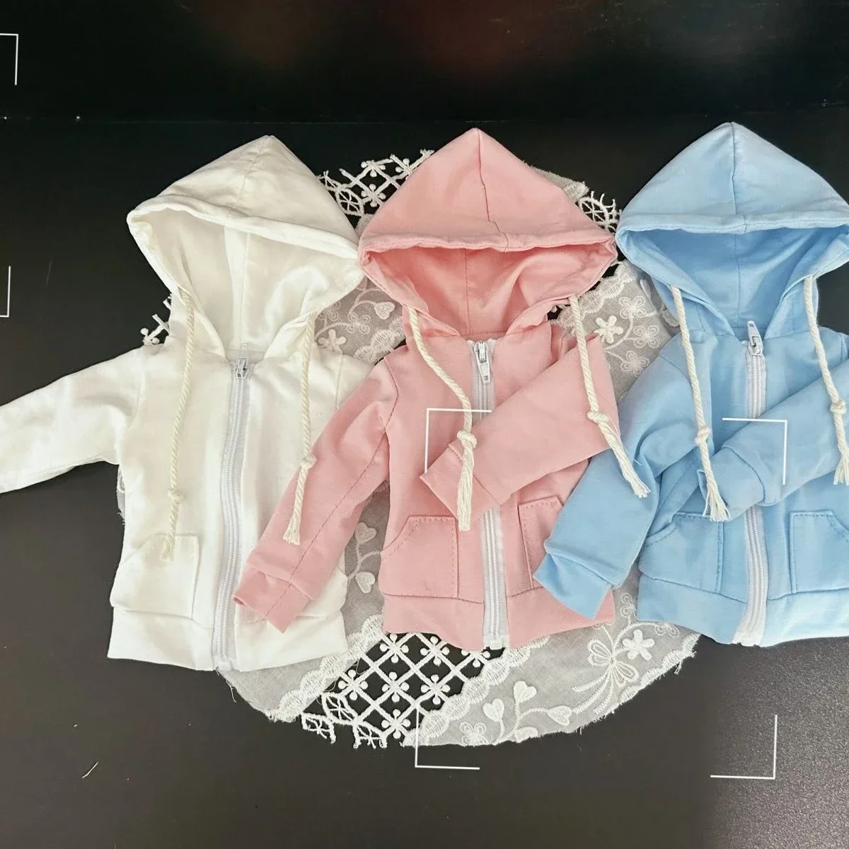 （Customize 30 Days）New 1/4 1/6 Doll's Clothes for 45/30cm Bjd Doll Jacket Top Hooded Sweatshirt Dress  P Doll Accessories