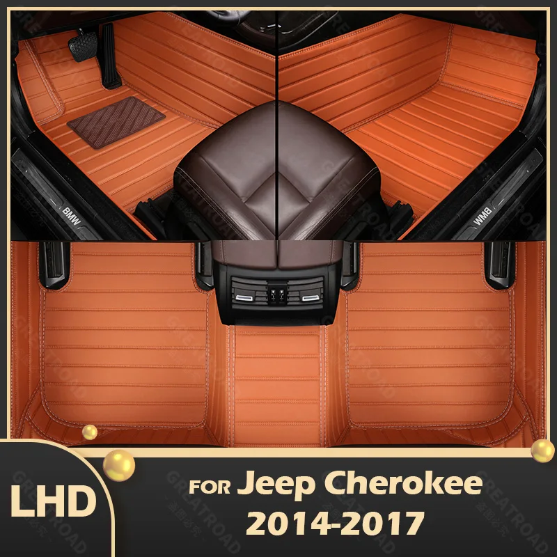 

Car Floor Mats For Jeep Cherokee 2014 2015 2016 2017 Custom Auto Foot Pads Automobile Carpet Cover Interior Accessories