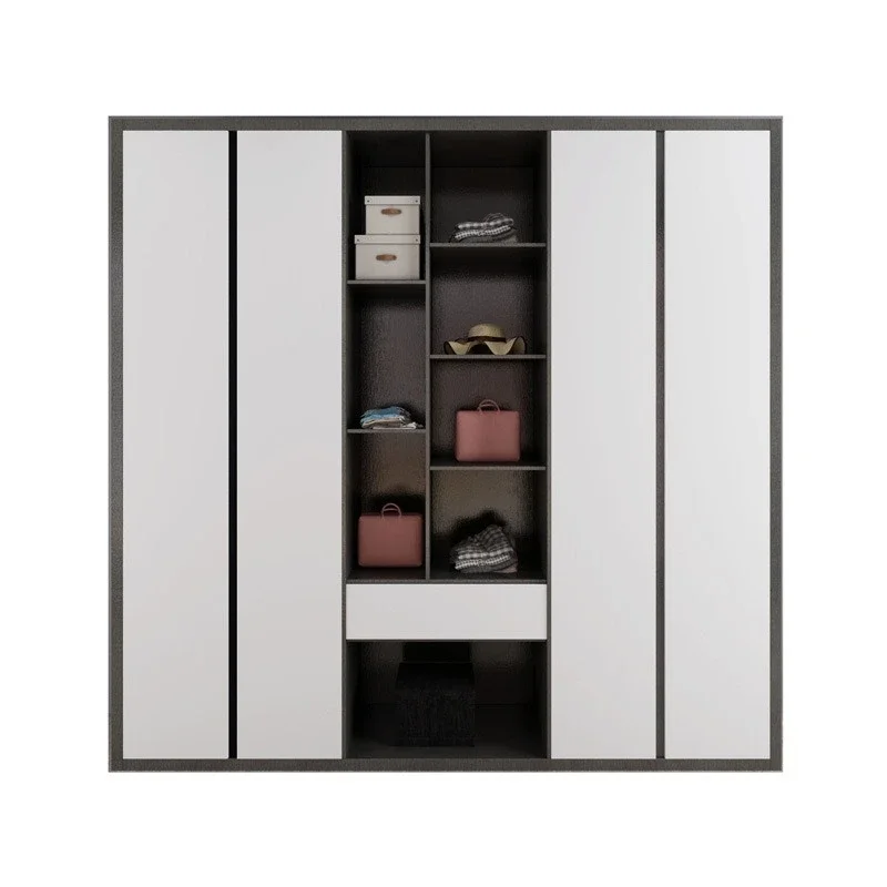 تخصيص المنزل بأكمله، مزيج جداري منزلي حديث وبسيط ذو سعة كبيرة وتطابق مع خزانة ملابس من سبائك الألومنيوم المخصصة #1