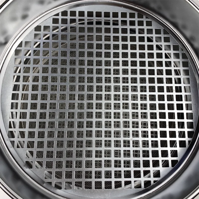 

New standard sand and gravel screen 0.075-9.5/2.36-90mm square hole screen Gravel screen diameter 30 cm punch frame
