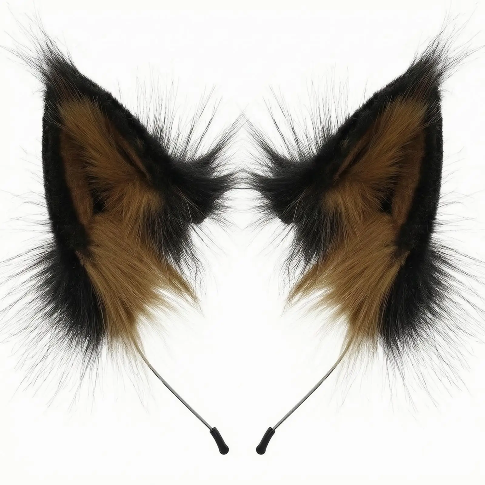 Faux Hair Animal Ear Headband Comfortable Pointed Ear Costume Headband Hair Accessory Soft for Halloween, Cosplay