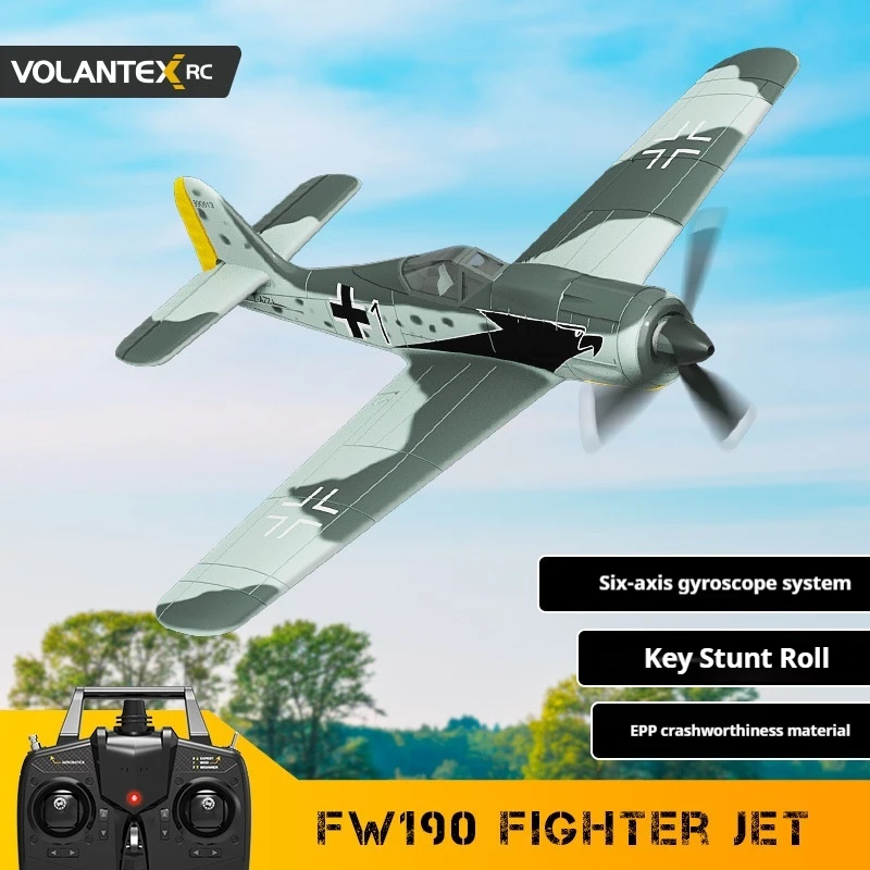 

Fw190 Remote Control Aircraft Fighter Four-Way Fixed Wing Aircraft Model Electric Foam Remote Control Aircraft Children'S Toys