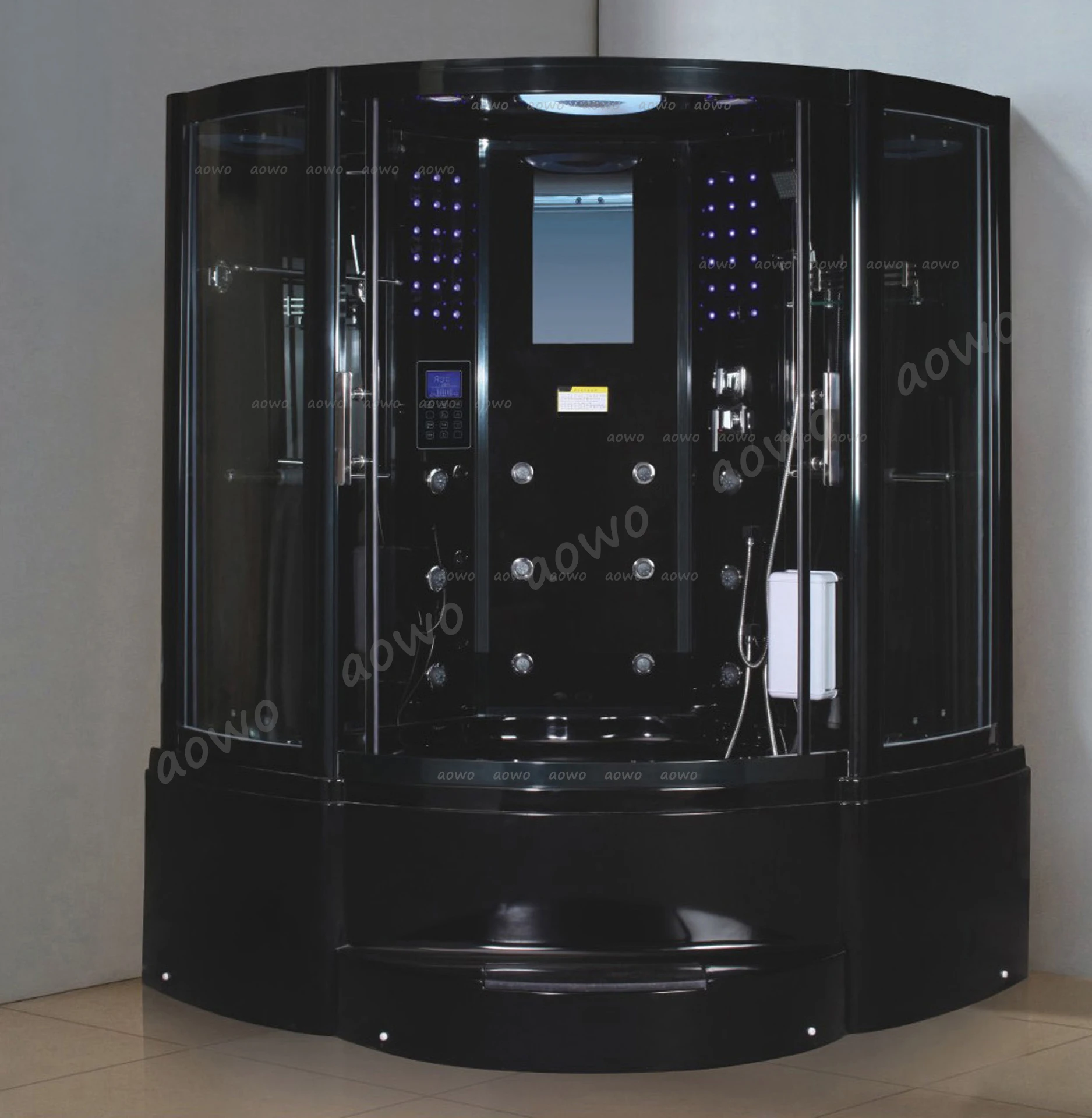 

AOWO Arc Shape Steam Room With Yacuzzi Hot Tub Shower Enclosure Outdoor/indoor Spa Hammam Sauna