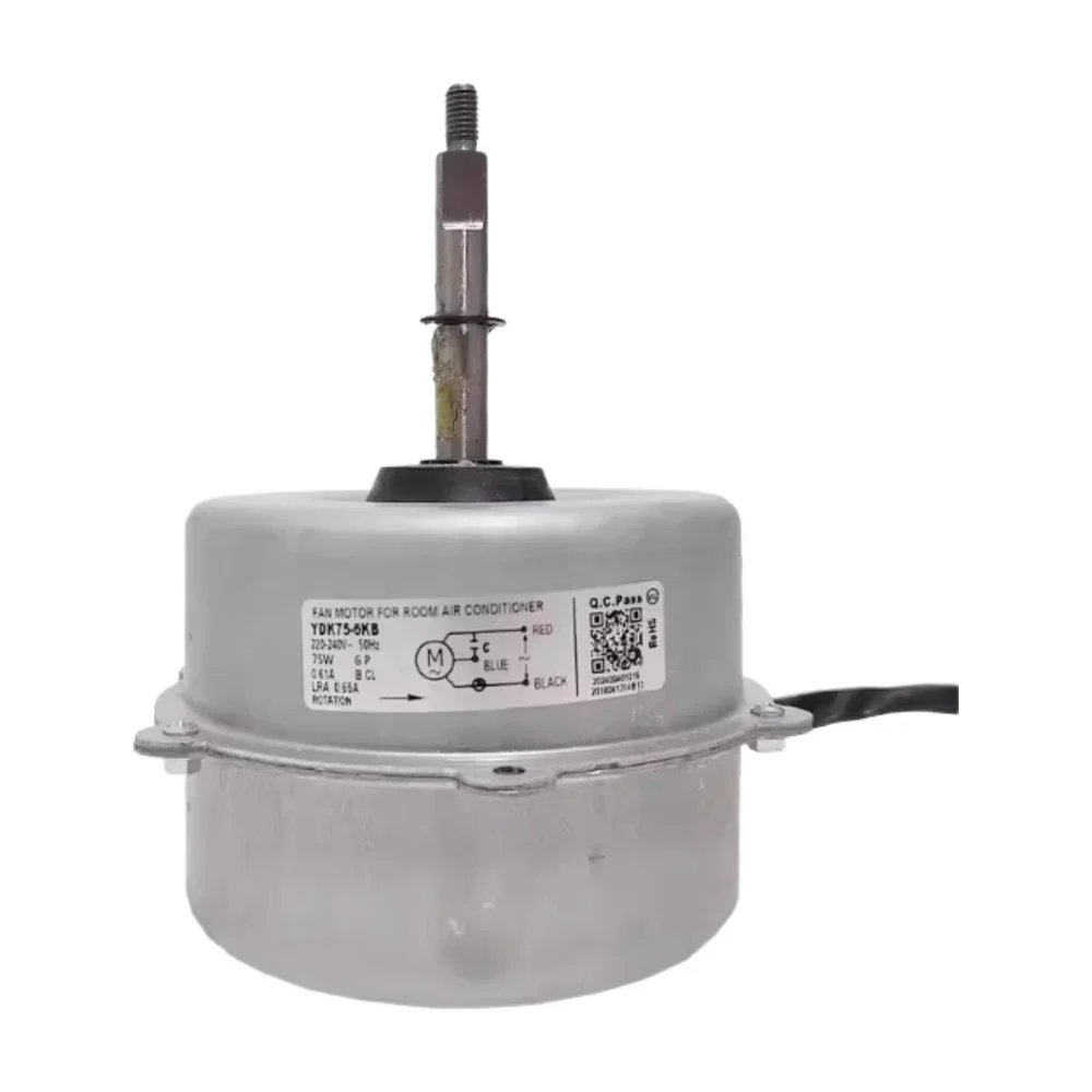 

new for Midea air conditioner outdoor unit cooling fan motor YDK75-6KB single asynchronous motor YDK70-6 accessories