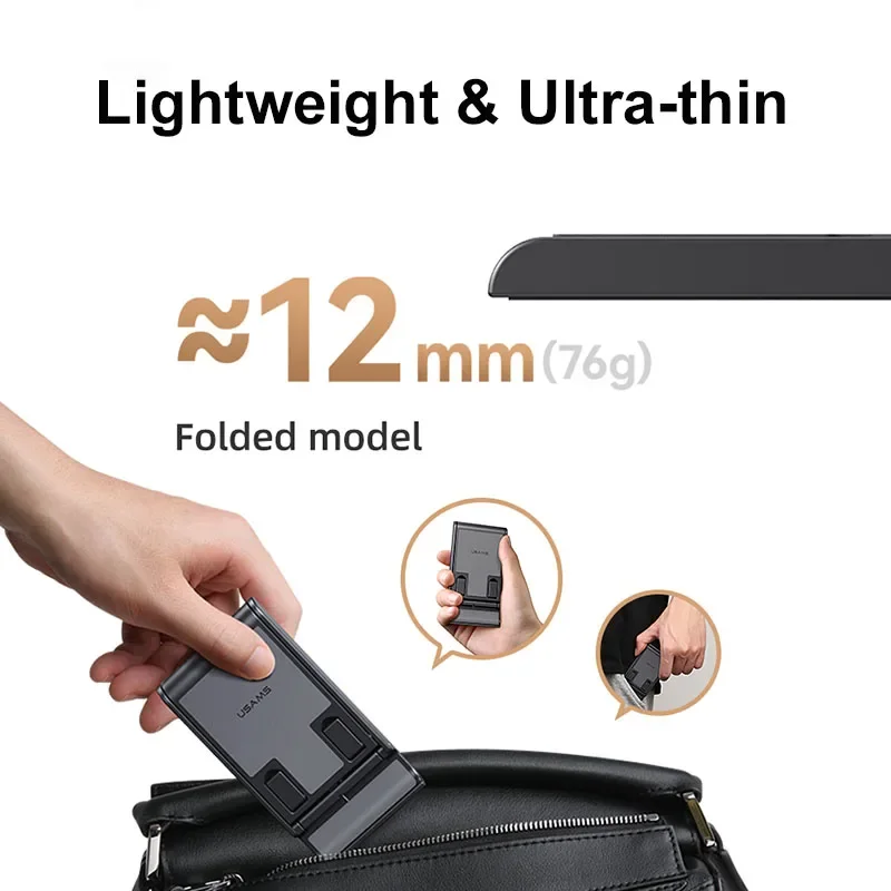 حامل مكتب سطح المكتب للطاولة، حامل قابل للطي، ملحقات الهاتف المحمول، قابل للتعديل، Suporte Celular لجهاز iPad iPhone Xiaomi Samsung