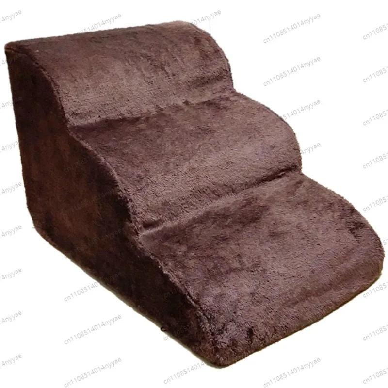 Non-Slip Pet Stairs 3-Tier, Removable & Washable Dog Ramp for Bed/Couch - Easy Training Steps for Small Dogs