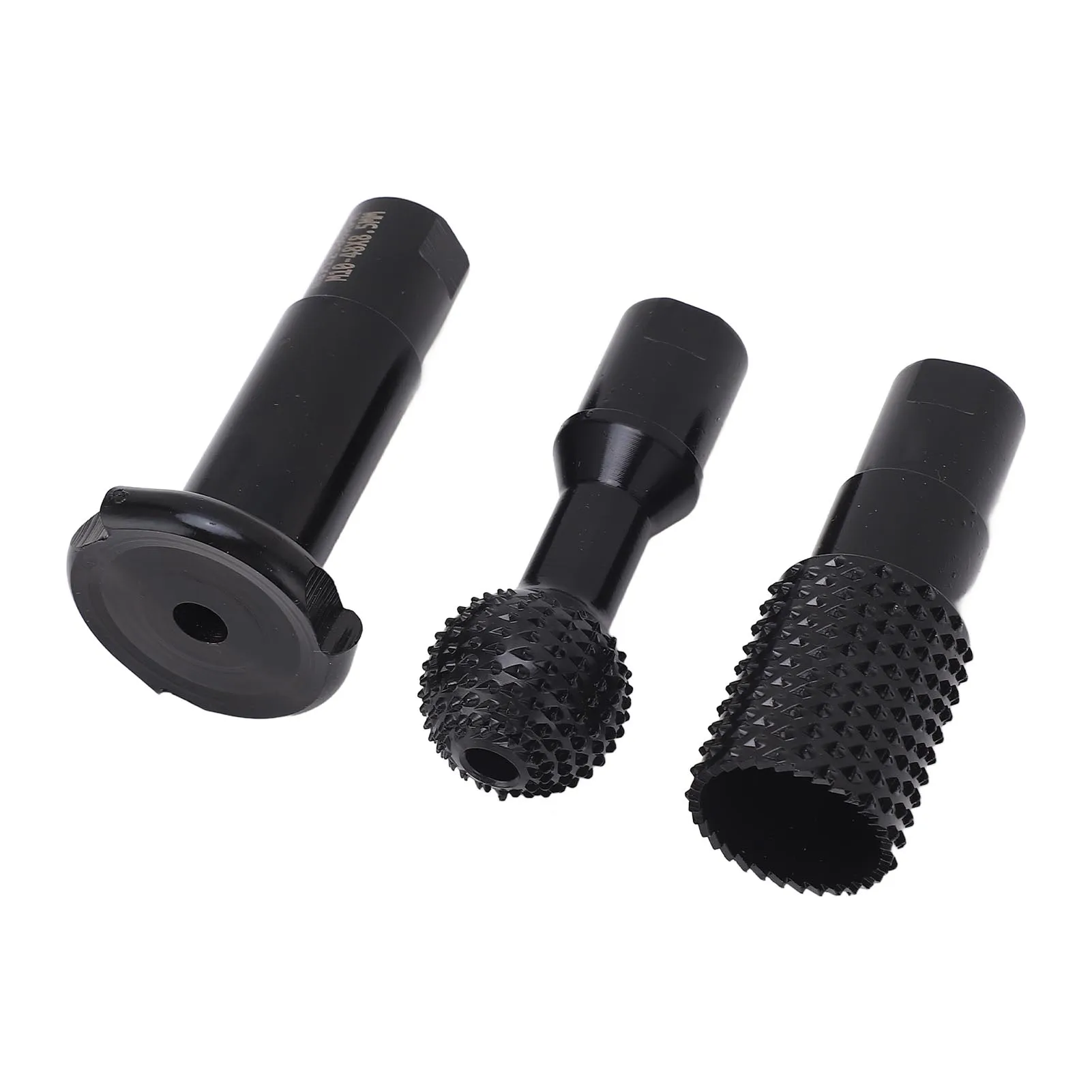 3PCS M10 Angle Grinder Attachments Rotary Sphere Burr Set for Wood Plastic Fiber Board Grinding Slotting Polishing Tools