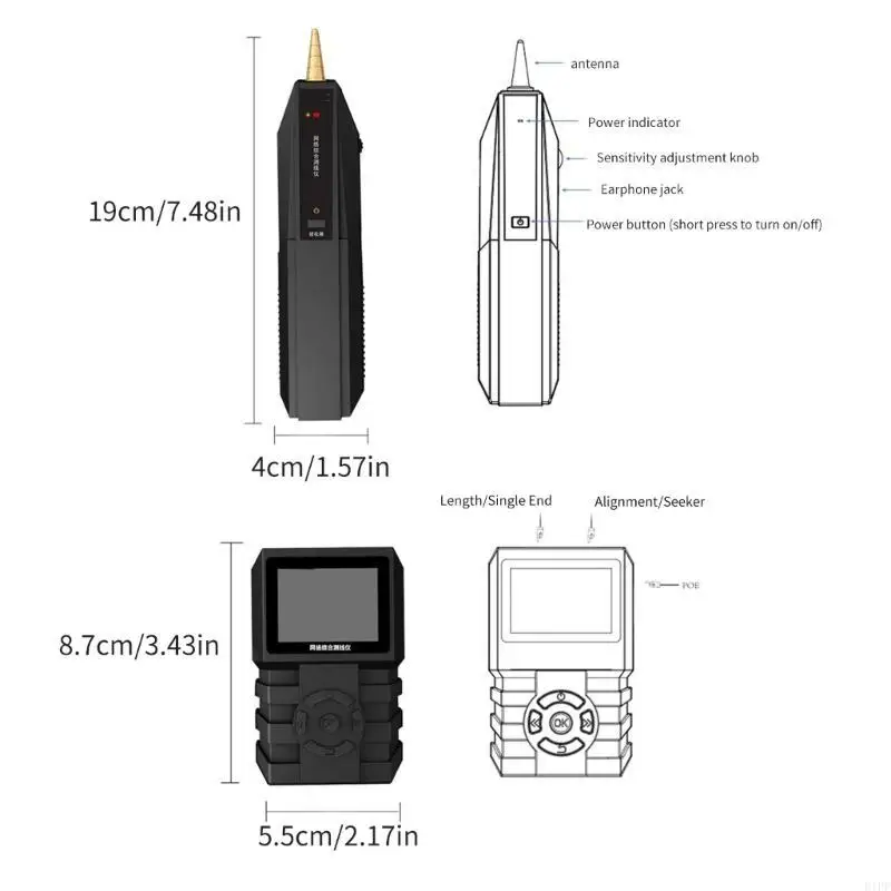 E1PF Networks Cable Tescer Многометровый локальный кабельный кабель